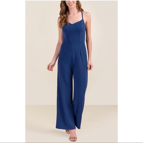 Blue Crotchet Jumpsuit - Picture 3 of 6